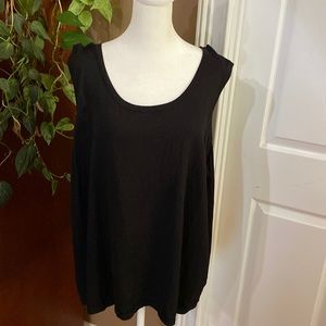 ERM London black sweater tank.  Size 2X